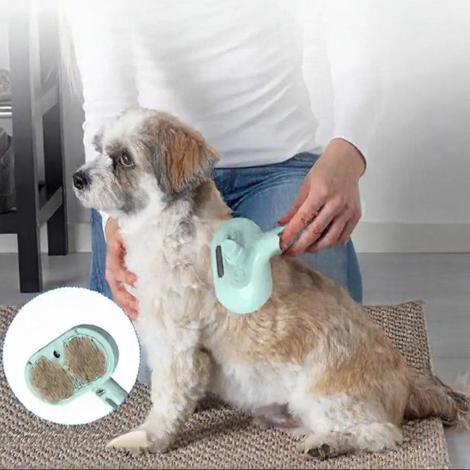 Cepillo de Vapor Pro™ 3 en 1 - Masaje y Limpieza para Mascotas