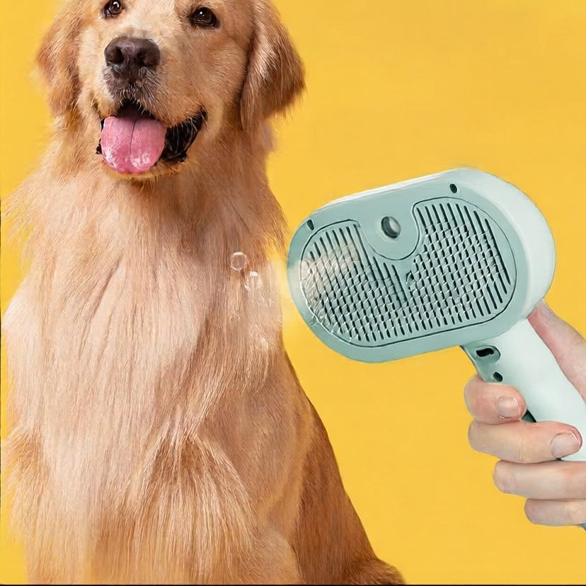 Cepillo de Vapor Pro™ 3 en 1 - Masaje y Limpieza para Mascotas